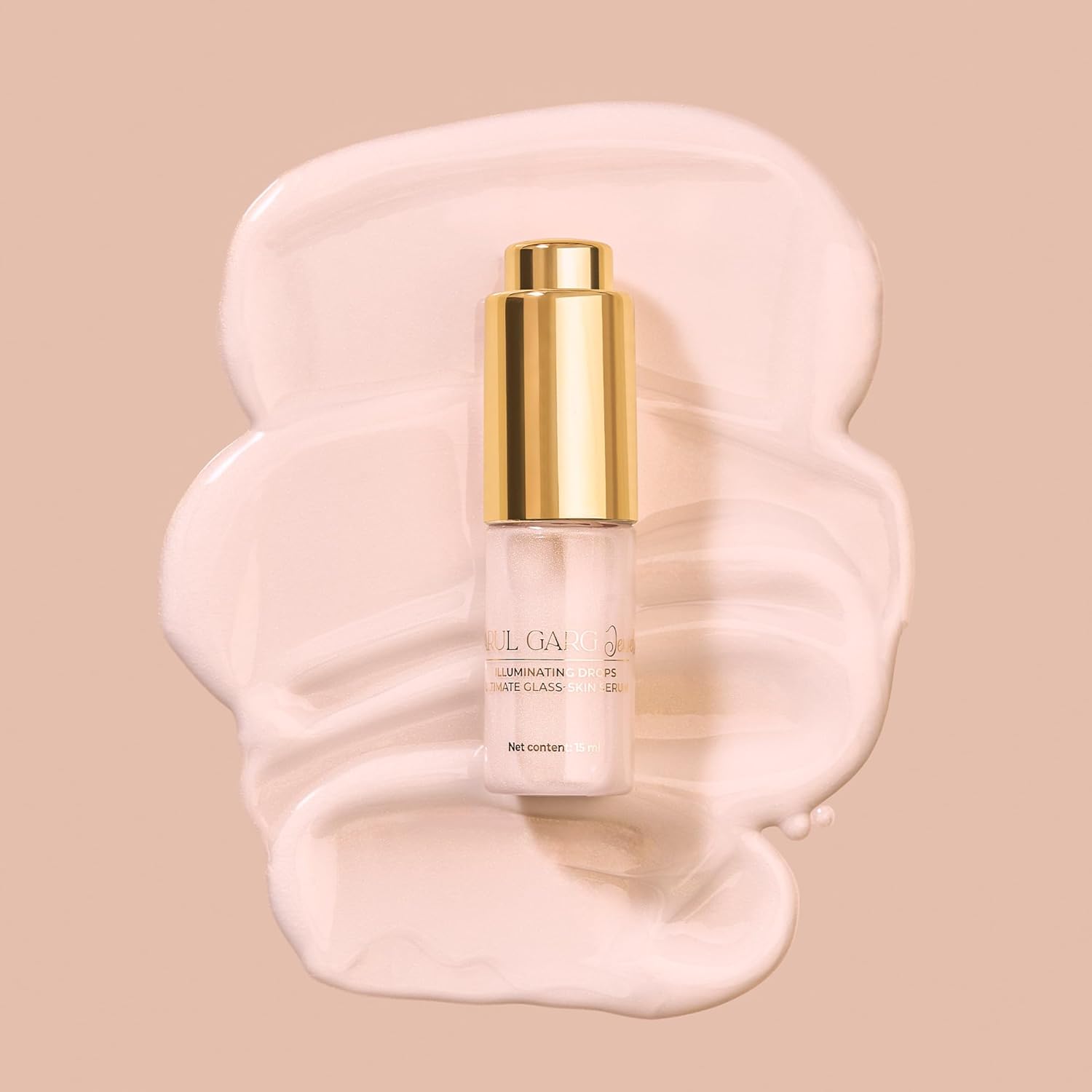 Pparul Garg Beauty Illuminating Drops – Hydrating Glow Serum with Hyaluronic Acid | Lightweight, Non-Greasy | Use as Primer, Highlighter & Glow Booster | Vegan & Cruelty-Free | 15ml