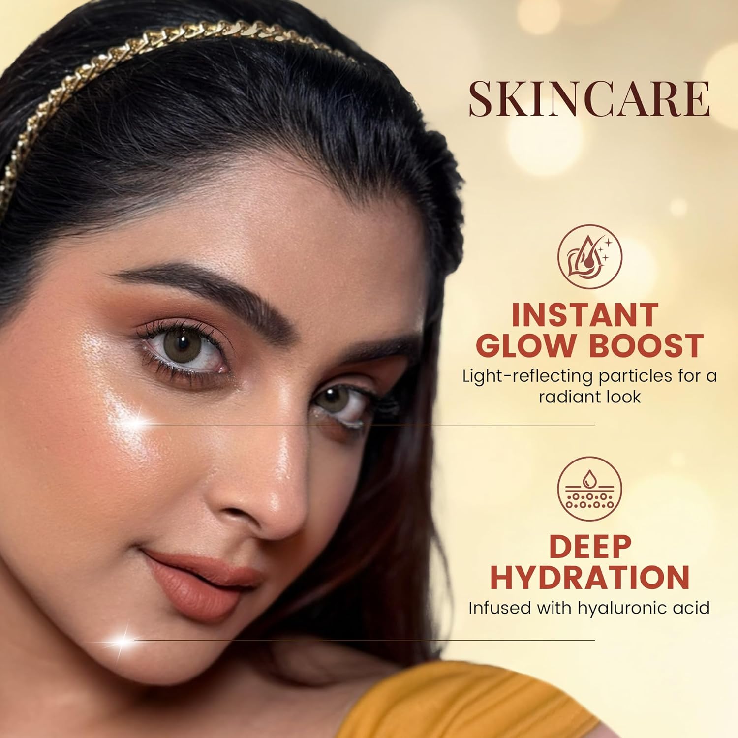 Pparul Garg Beauty Illuminating Drops – Hydrating Glow Serum with Hyaluronic Acid | Lightweight, Non-Greasy | Use as Primer, Highlighter & Glow Booster | Vegan & Cruelty-Free | 15ml