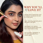 Pparul Garg Beauty Illuminating Drops – Hydrating Glow Serum with Hyaluronic Acid | Lightweight, Non-Greasy | Use as Primer, Highlighter & Glow Booster | Vegan & Cruelty-Free | 15ml